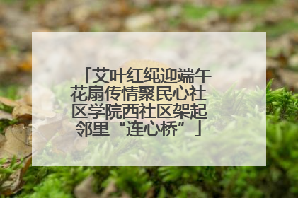 艾叶红绳迎端午花扇传情聚民心社区学院西社区架起邻里“连心桥”