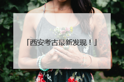 西安考古最新发现！