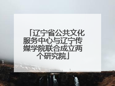 辽宁省公共文化服务中心与辽宁传媒学院联合成立两个研究院