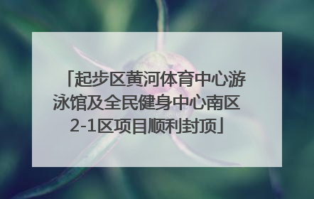 起步区黄河体育中心游泳馆及全民健身中心南区2-1区项目顺利封顶