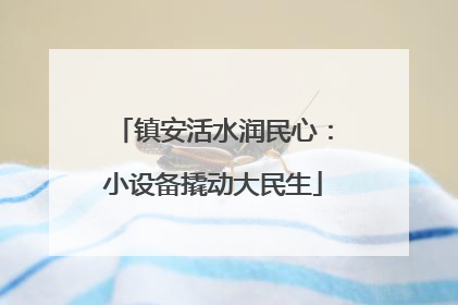 镇安活水润民心：小设备撬动大民生