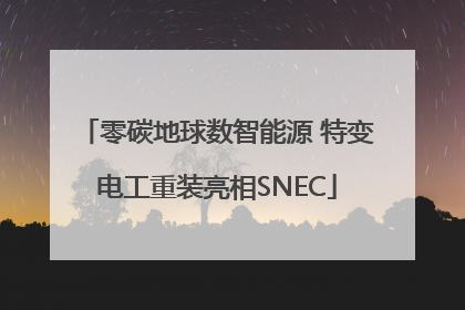 零碳地球数智能源 特变电工重装亮相SNEC