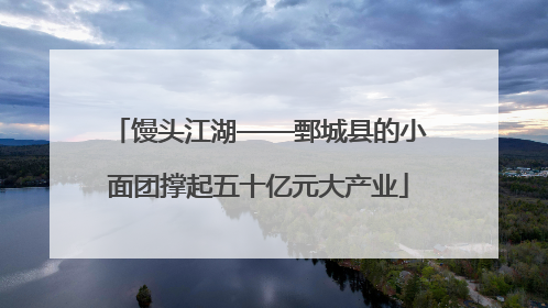 馒头江湖——鄄城县的小面团撑起五十亿元大产业