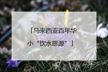 马来西亚百年华小“饮水思源”