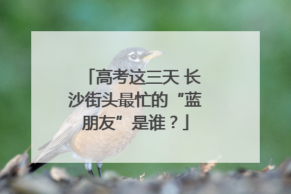 高考这三天 长沙街头最忙的“蓝朋友”是谁？
