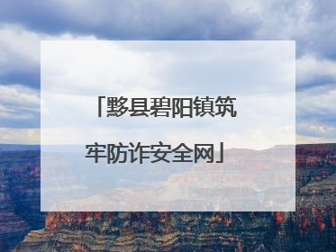 黟县碧阳镇筑牢防诈安全网