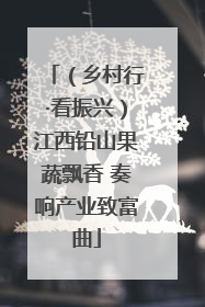 （乡村行·看振兴）江西铅山果蔬飘香 奏响产业致富曲