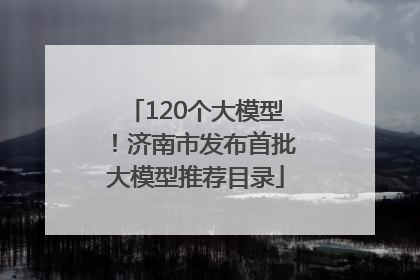 120个大模型！济南市发布首批大模型推荐目录