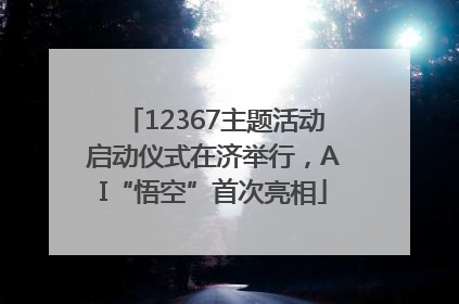 12367主题活动启动仪式在济举行，AI“悟空”首次亮相