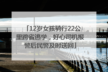 12岁女孩骑行22公里跨省逃学，好心司机报警后民警及时送回