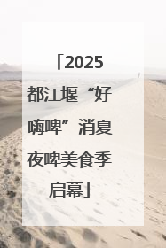 2025都江堰“好嗨啤”消夏夜啤美食季启幕