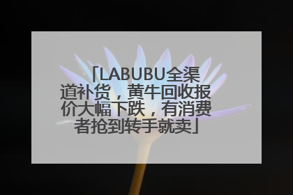 LABUBU全渠道补货，黄牛回收报价大幅下跌，有消费者抢到转手就卖